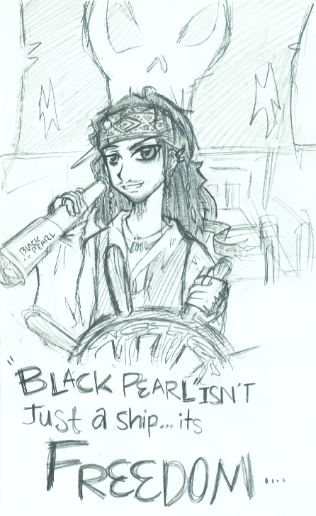 Black Pearl is FREEDOM! by BrokenDeathAngel