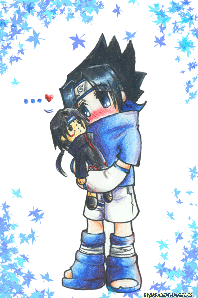 Sasuke hugs a.... by BrokenDeathAngel