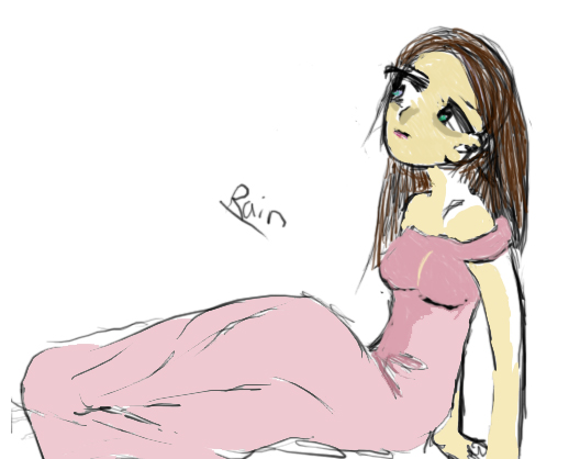 (Original) Pink Dress by BrokenSoldierRain