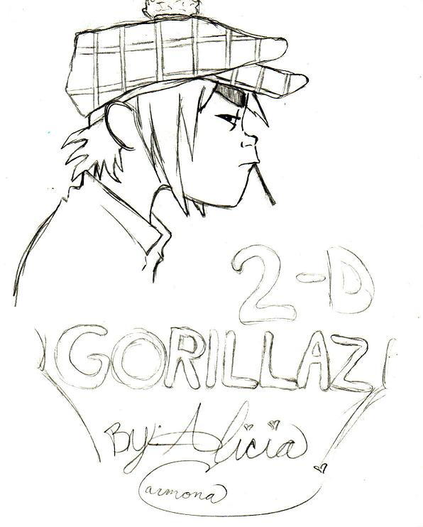 gorillaz (2-d) by BrownEyedChicana07