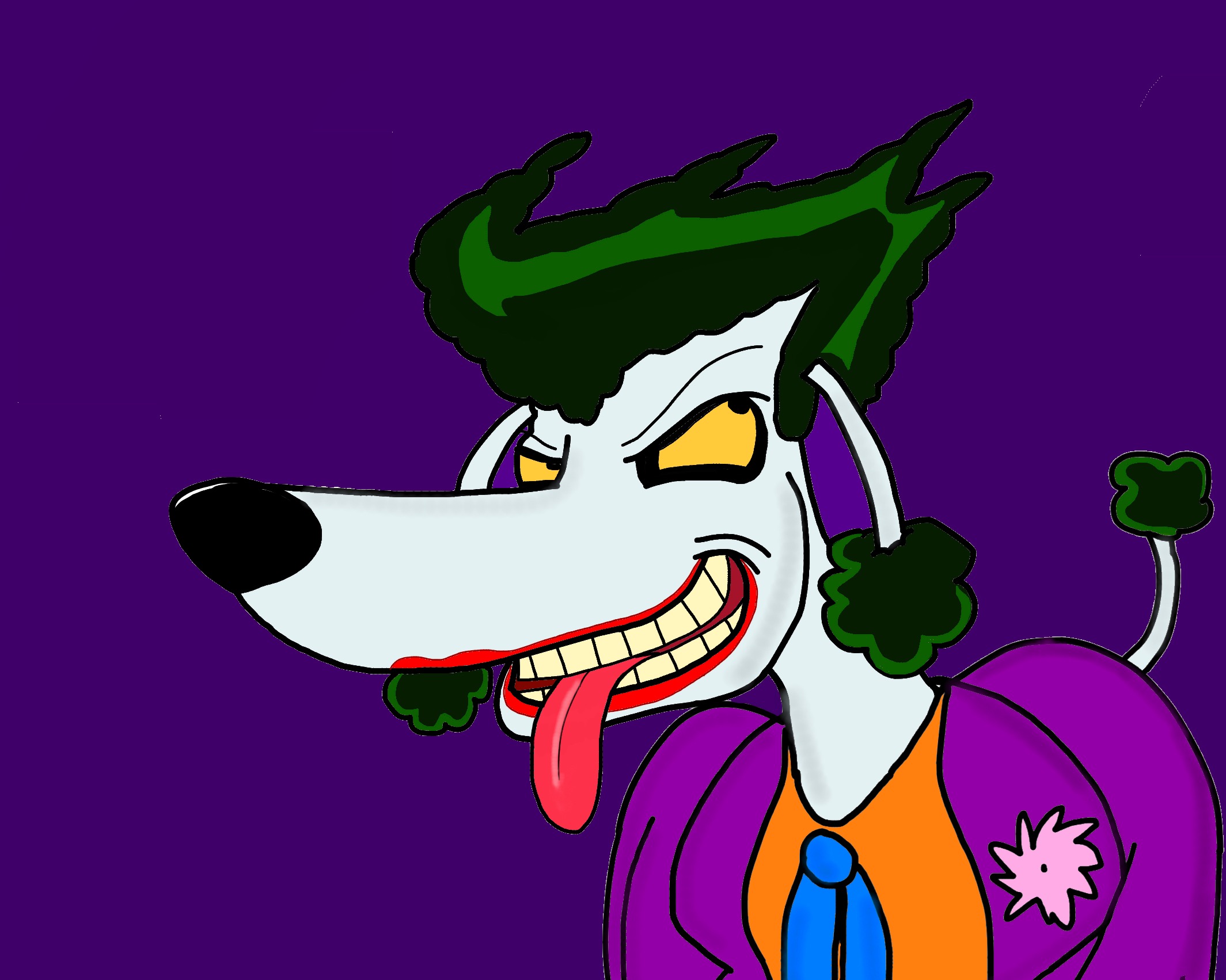 Anthro Joker poodle by BtasJokerFan