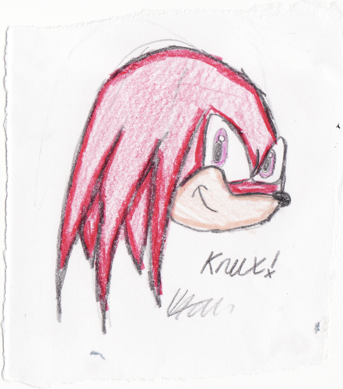 Knuckles Head -.- by BubblesHedgie