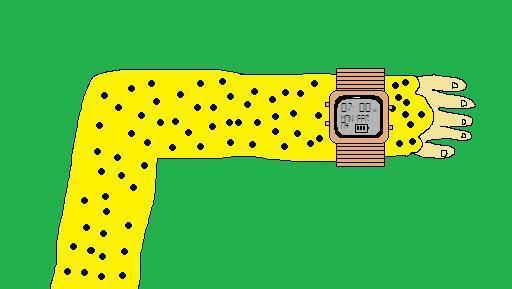 Marsupilami looking at his watch by BuddyBoy600alt