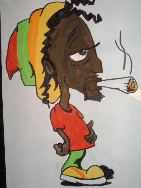 Cool stoned Jamaican Man by Buffycarrie