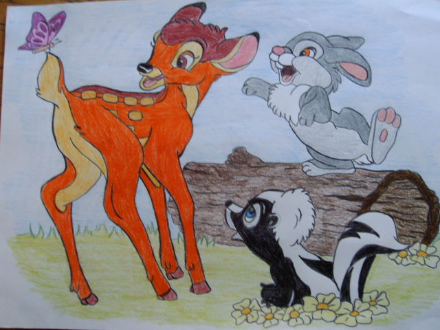 Bambi and its friends by Buffycarrie