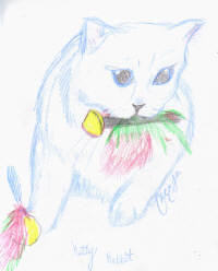color pencil kitty by Bullet_with_Butterfly_wings