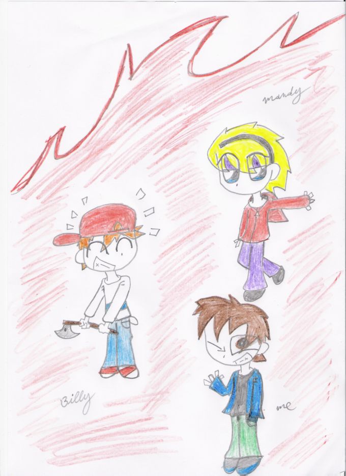 billy,mandy and me! by Bulletproofskunk