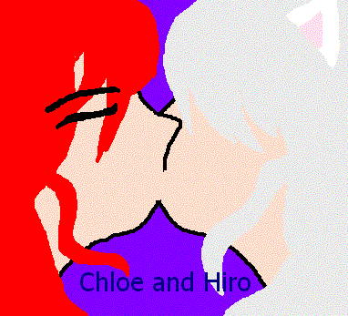 Hiro and Chloe KISSY!!!!! by BunnyLuna