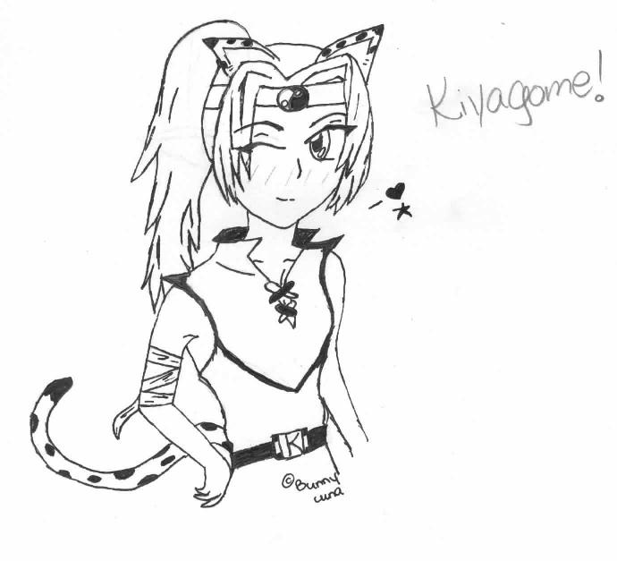 Kiyagome (uncoloured) by BunnyLuna
