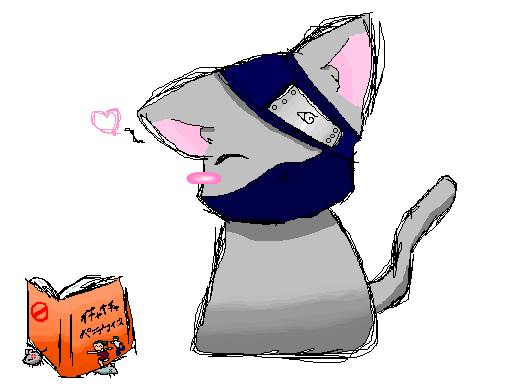 Kakashi Kitty by BunnyTheAssassin