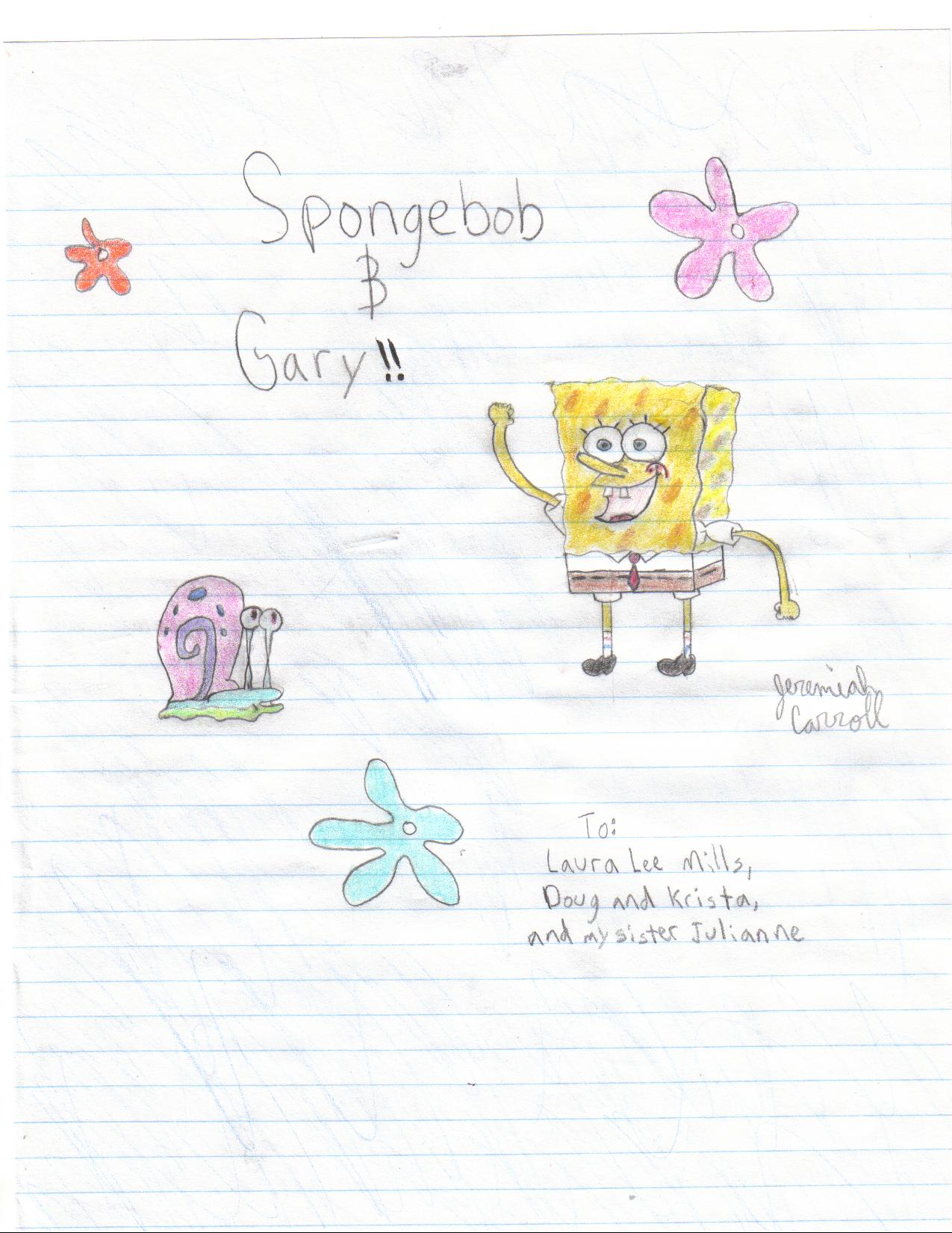 Spongebob and Gary redone by BushidoKeyBlade