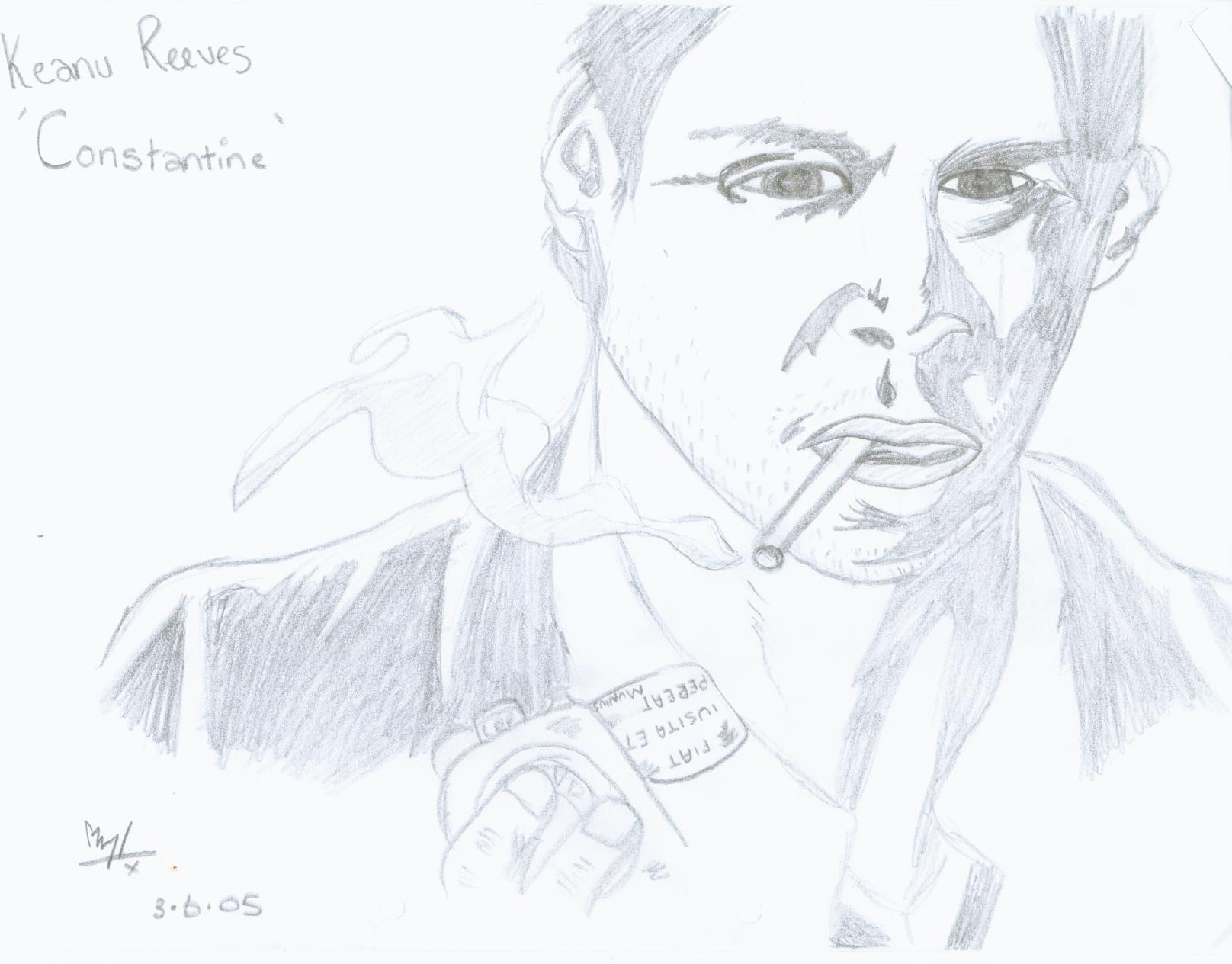Keanu as John Constantine (Comic Book Style) by Bustedangel04