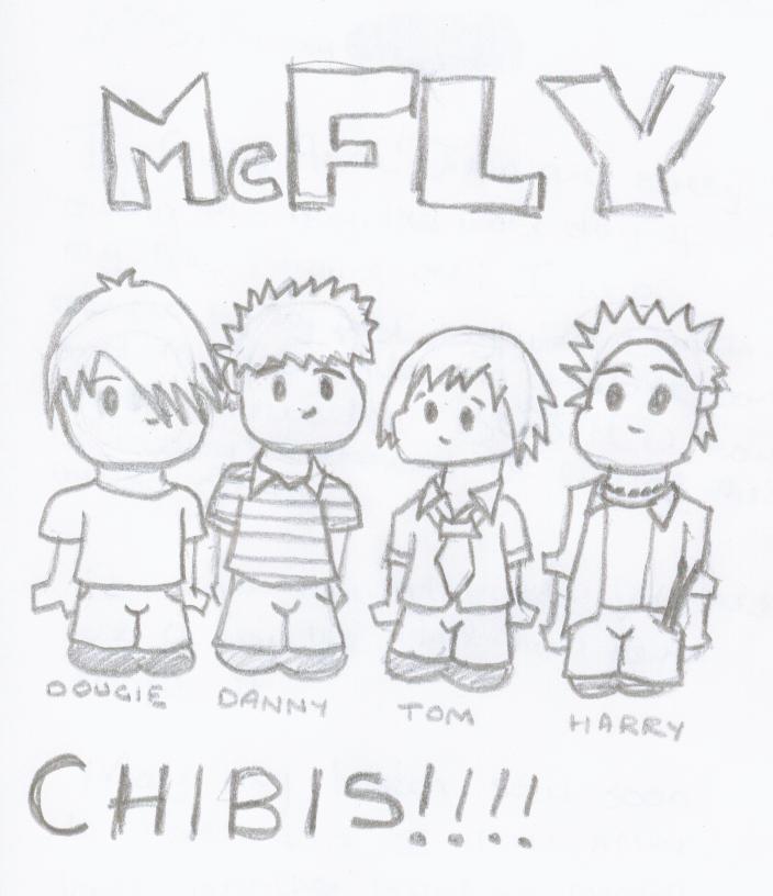 McFly Chibis! by Bustedangel04