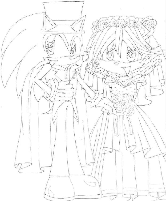 Sonic and Mina's Wedding (Inverted) by ButterflyKisses