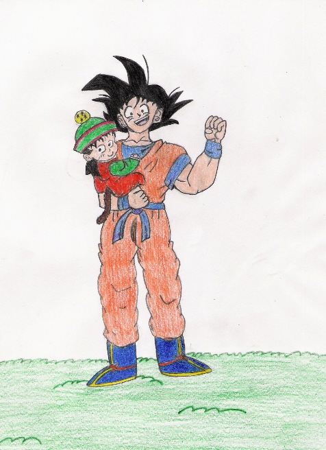Goku and Baby Gohan by babymonster