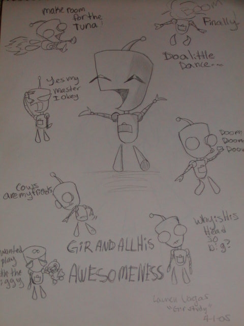 GIR! and all his awesomeness by babywolfkitten
