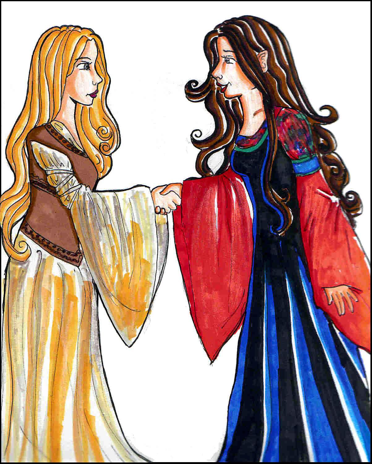 Nice to meet you (Eowyn and Arwen) by bachel