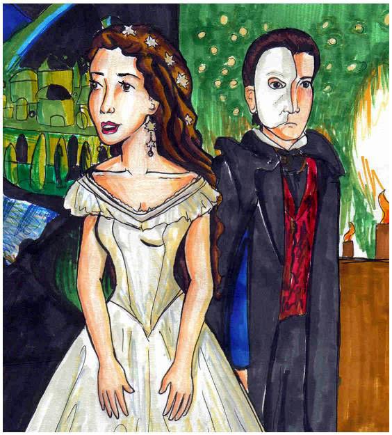 Christine and the Phantom by bachel