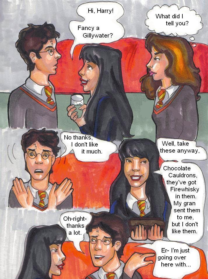 A HBP comic: Romilda's love potion by bachel