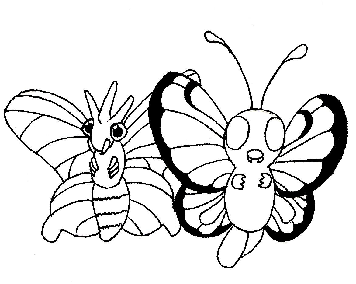 Venomoth &amp; Butterfree by balong