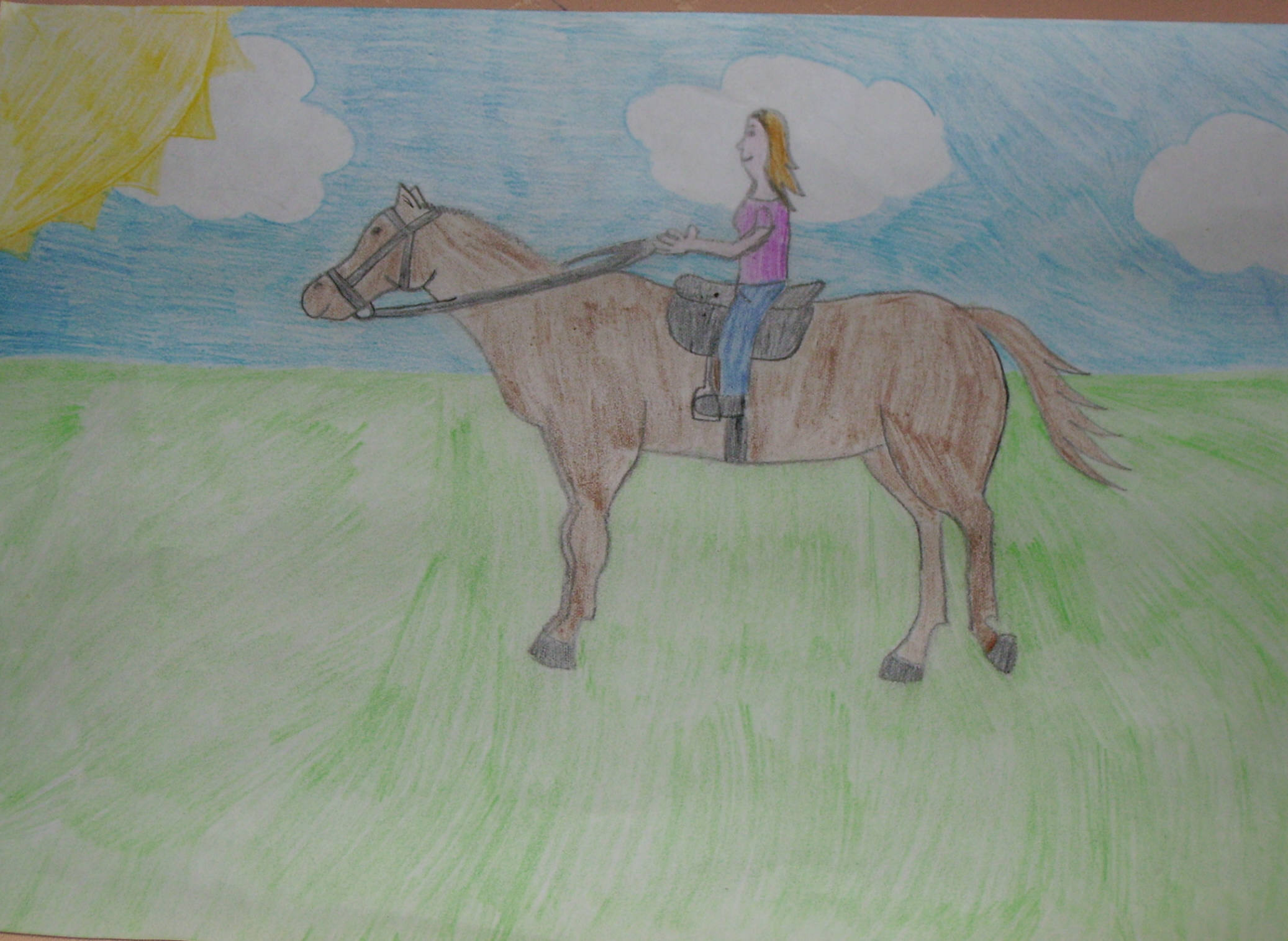 me riding a horse by bambi101