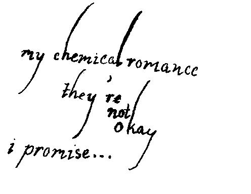 my chemical romance: calligraphy by bamcr