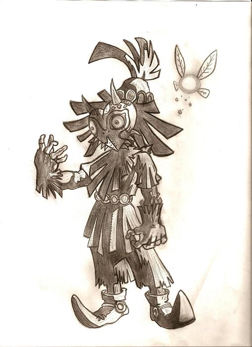 Skull Kid with M's Mask by barker09