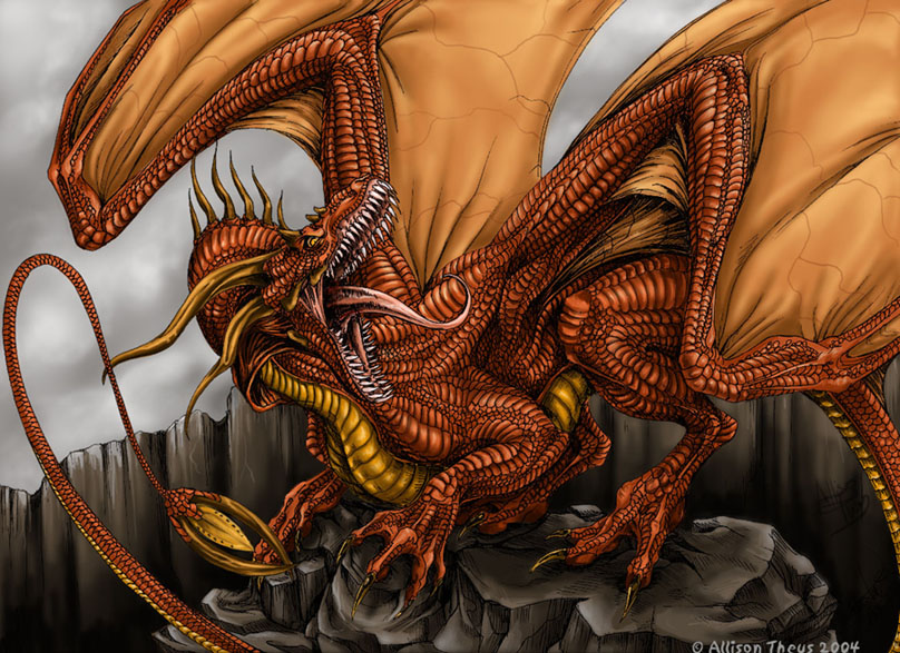 red dragon by beastofoblivion