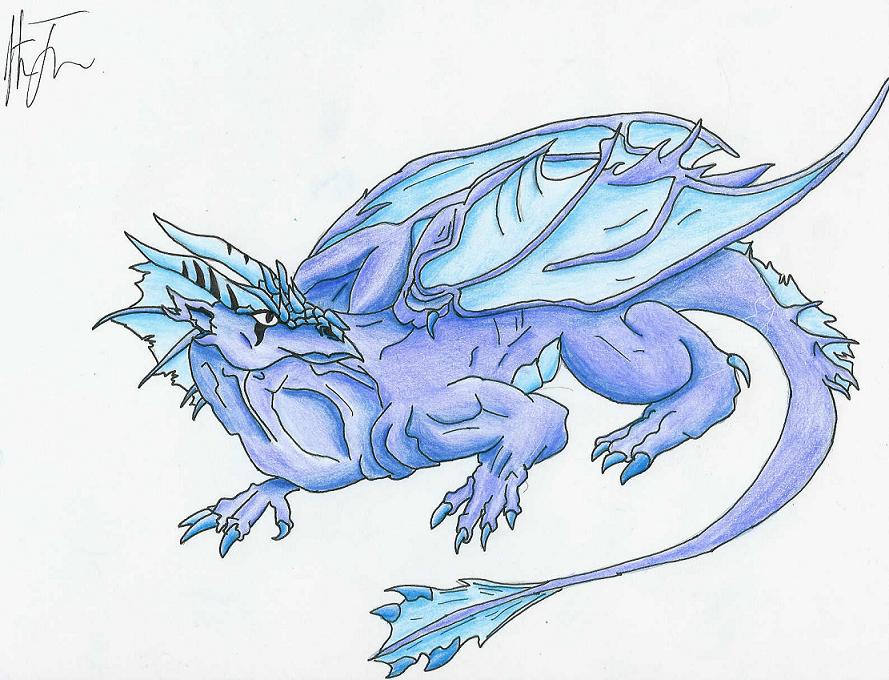 Ice Dragon by beaven1302
