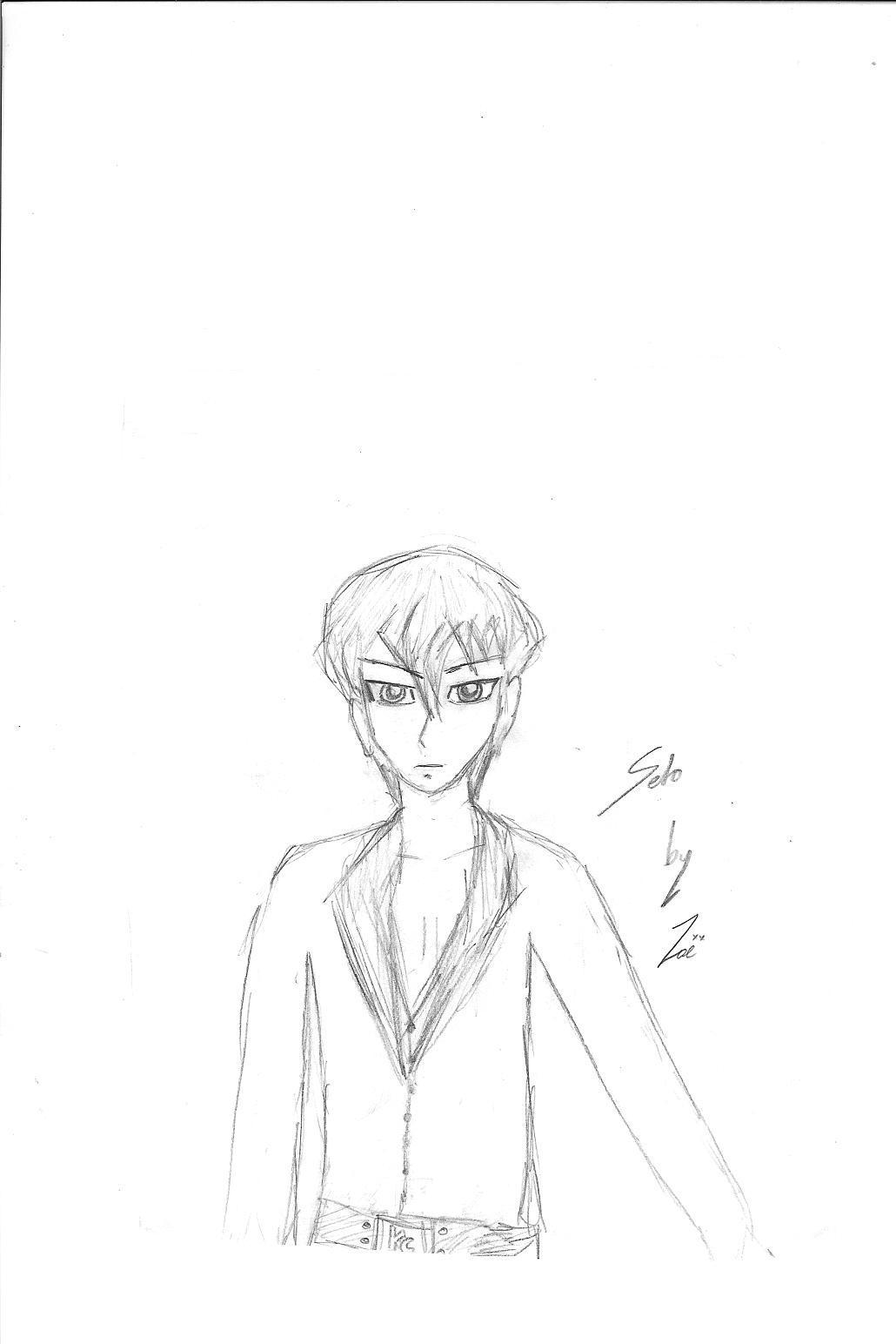 Seto Kaiba with his shirt unbuttoned at the top by behappyandsing