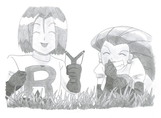 Jessie and James with a Slingshot by bermudamoon