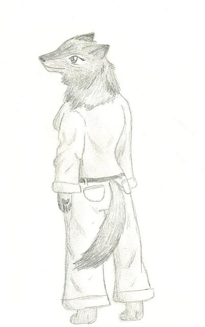Wolf Anthro by bermudamoon
