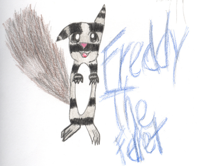 Freddy the ferret by beybladekid
