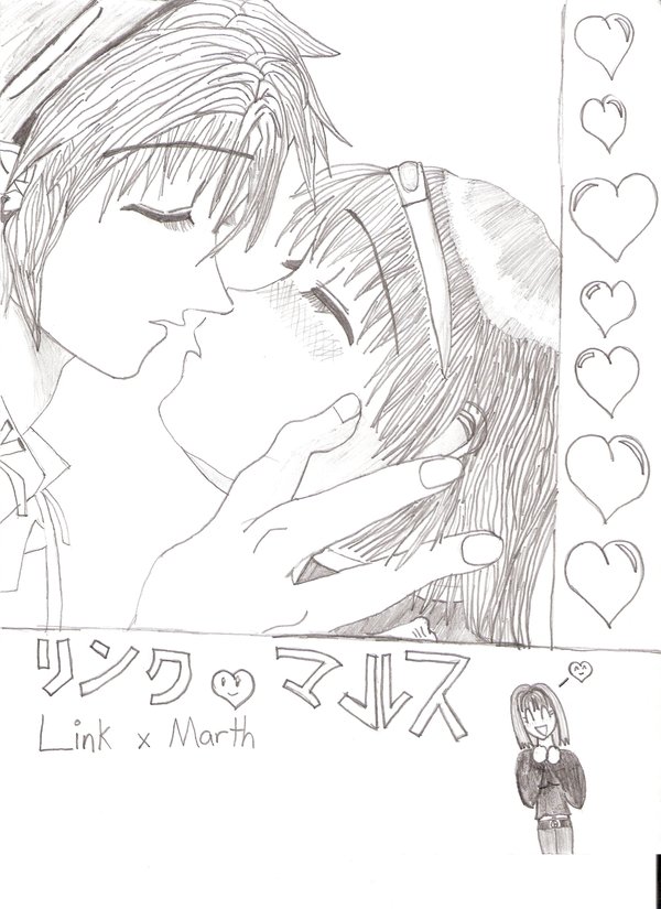 Link x Marth: Just a Little Closer... by bijoukaiba