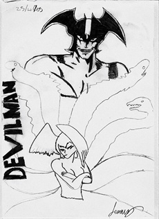 devil man i drew for a friend by billycoenfan2010