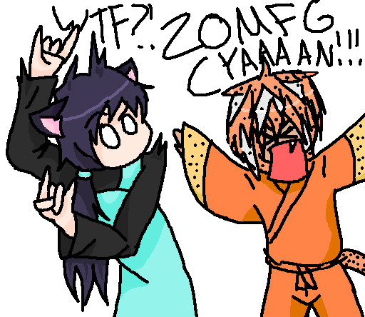 ZOMFG CYAAAAN!!! (Cyan and NIM) by biofreak5