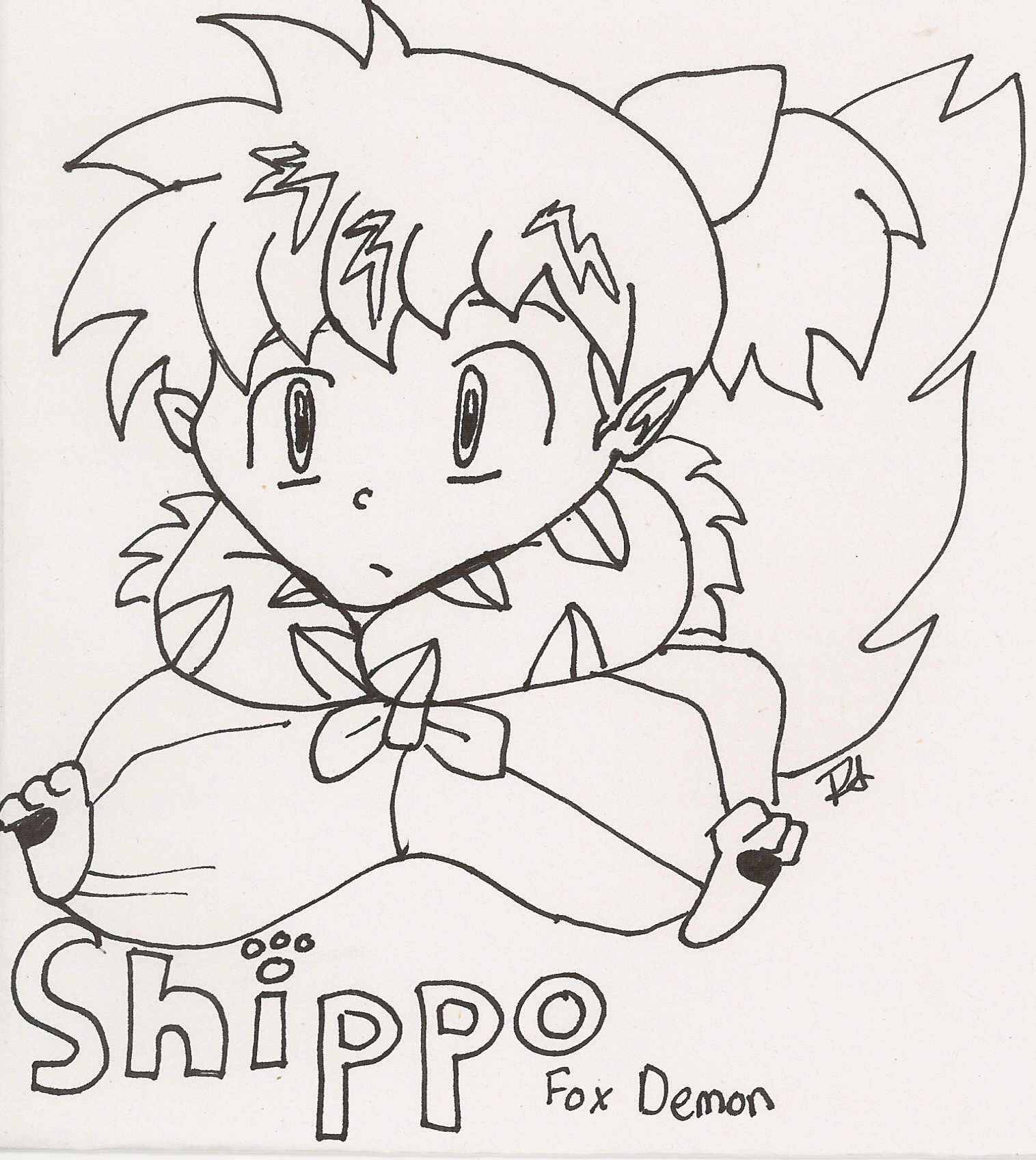 Shippo *Fox Demon* by blackbird1331