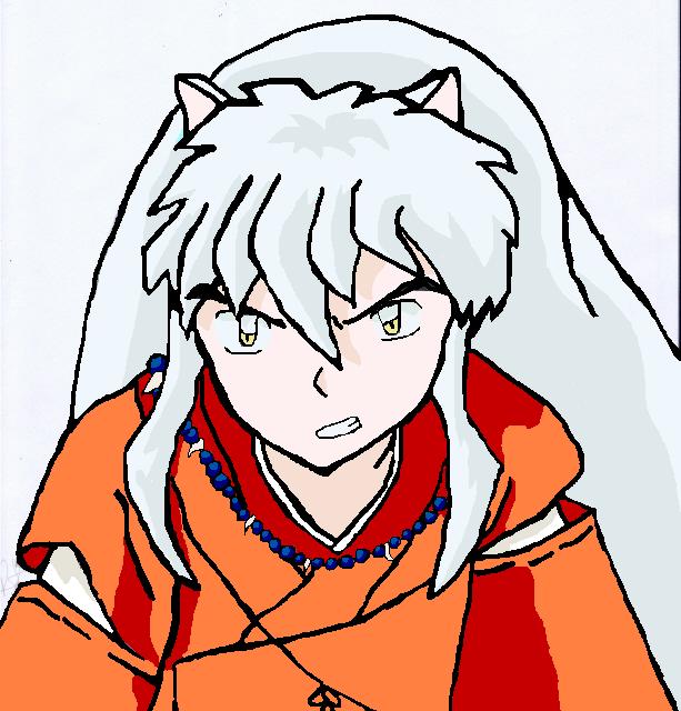 Inuyasha *first Ms Paint shop pic* by blackbird1331