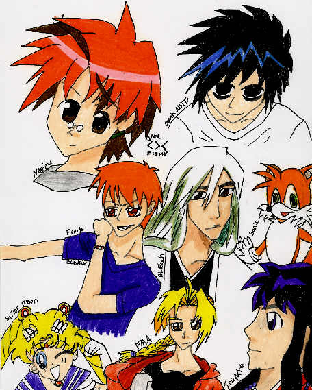 MIXED ANIME!!! - March 4 2008,  (one year anniversery)- by blackbird1331