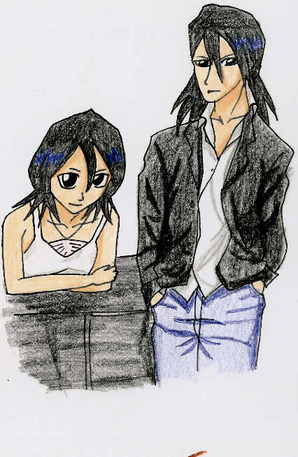 Rukia and Byakuya by blackbird1331