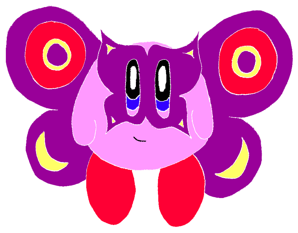 Butterfly Kirby by blackcatcurse