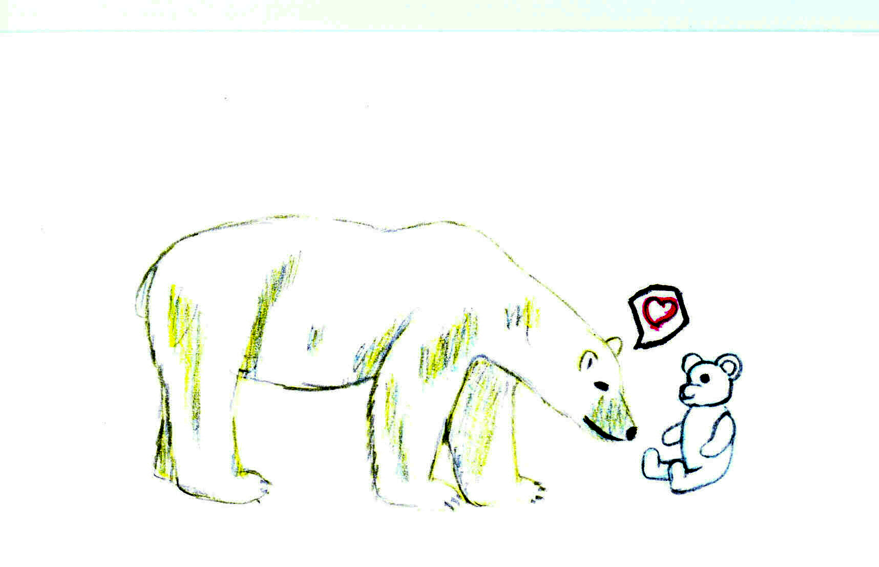 Polar Bear Love by blackdragon1991
