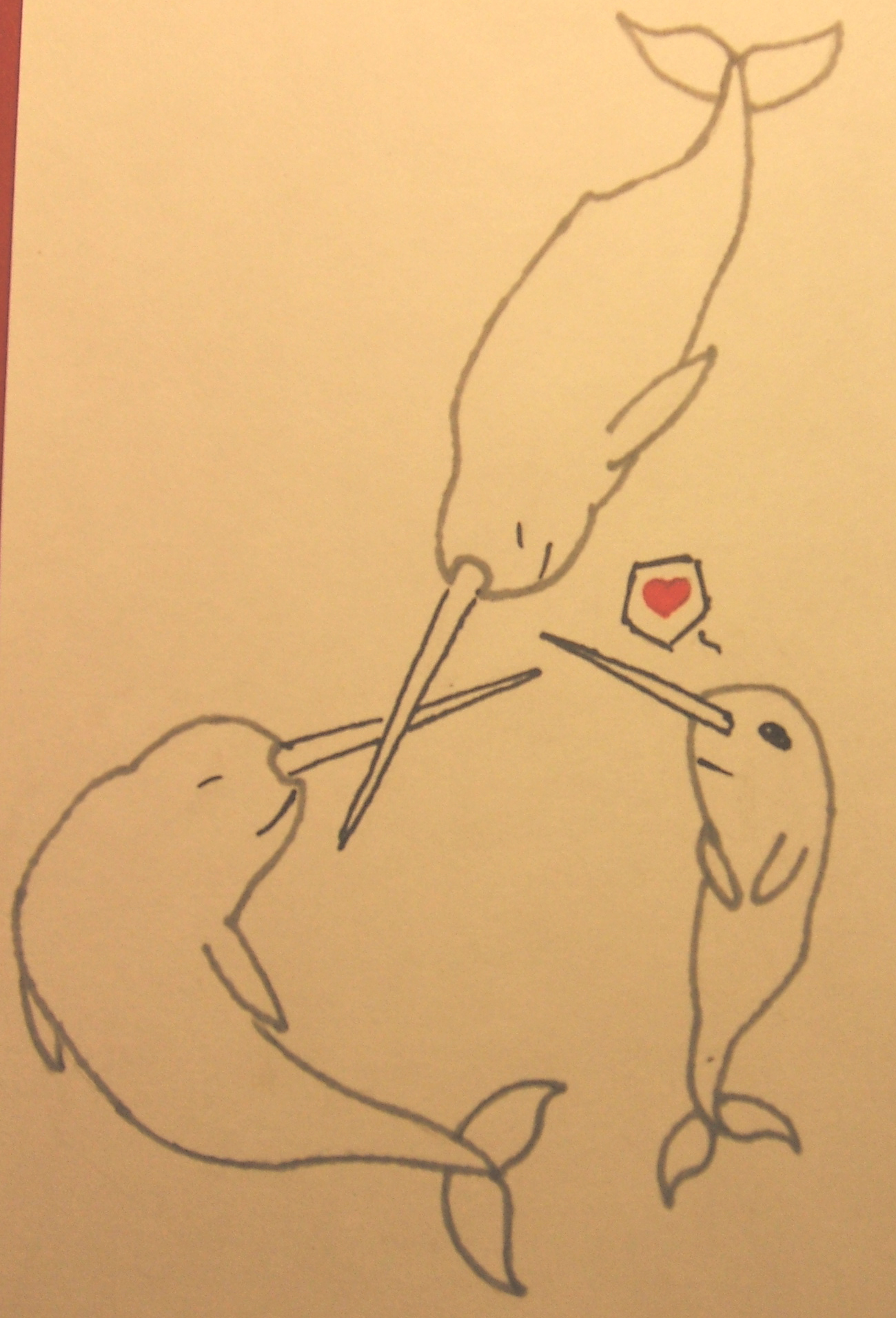 Narwhal Love by blackdragon1991