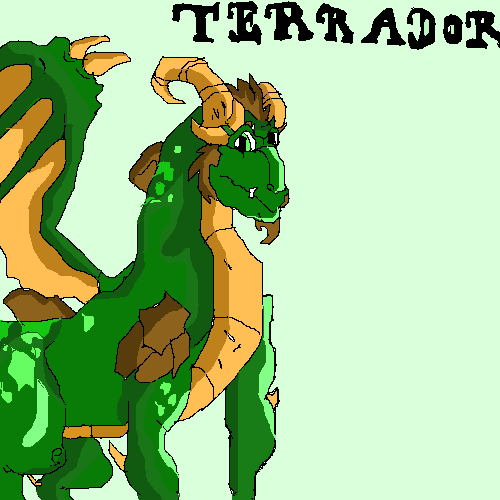 Terrador, the Dragon Gaurdian of Earth by blackdragon77890