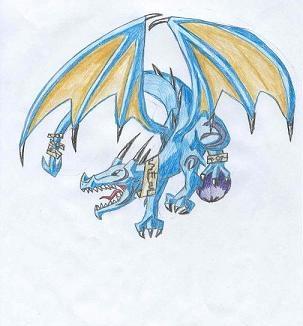 Blue dragon by blackdragon_518