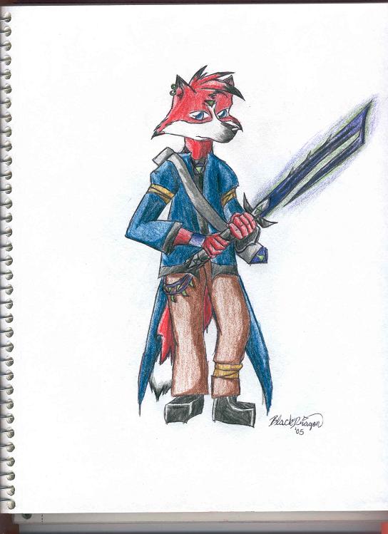 fox guy (art trade) by blackdragon_518
