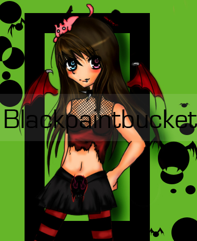 Girly demon by blackpaintbucket
