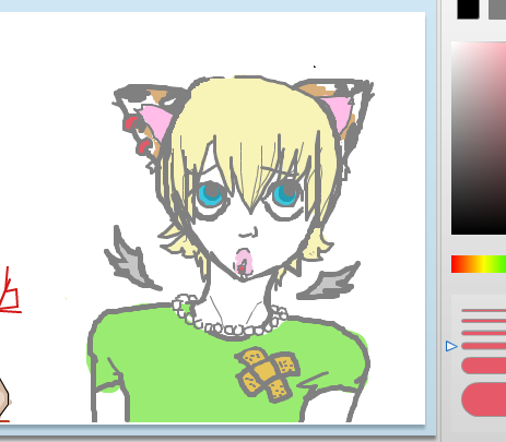 Character from a picture I made earlier on Iscribble XD by blackpaintbucket