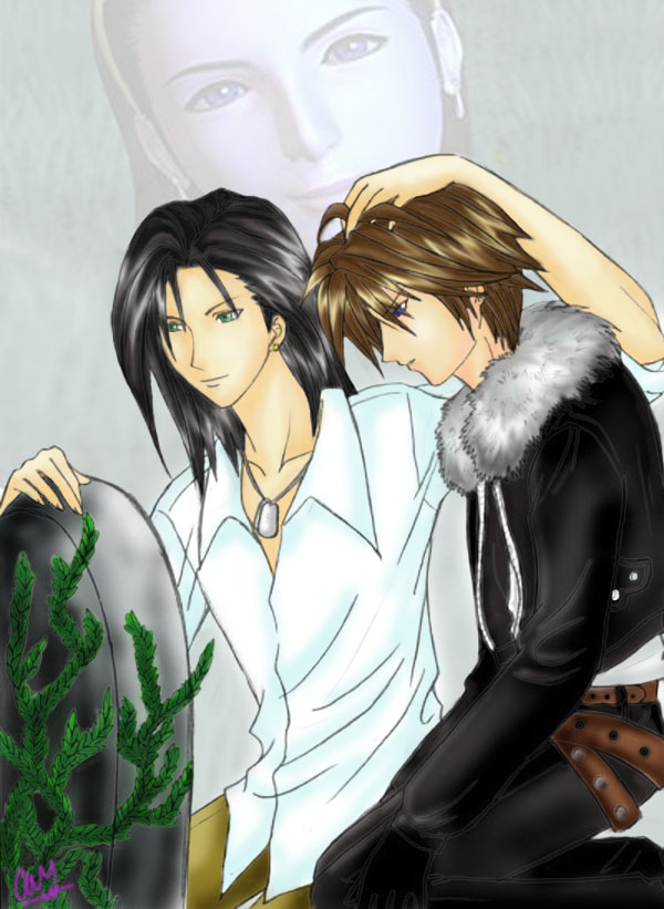 Request 4 NoirFFVII - Laguna & Squall (FF8) by blackwings
