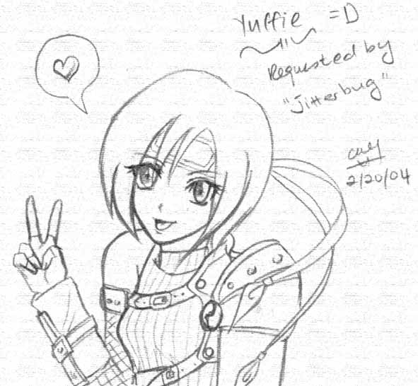 Request From "JitterBug" - Happy Yuffie =D by blackwings
